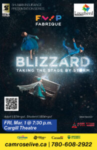 Blizzard by Flip Fabrique, is a contemporary circus performing in Camrose on Friday, March 1, 2024. Tickets are adult $74+gst, student $54+gst
