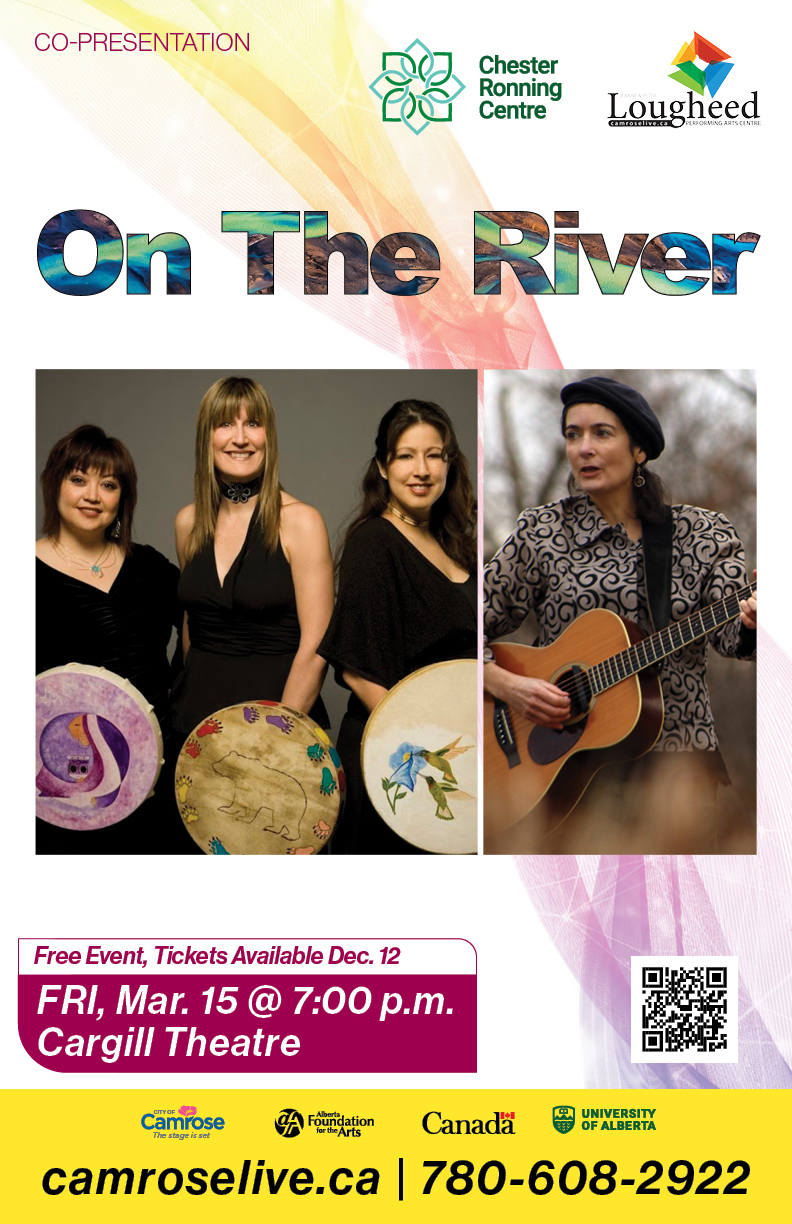 On the River is a 60-minute live performance of music and video that tells the story of the Cree, Dene and Metis peoples’ community of Fort McKay, through the lens of the life of former chief Dorothy McDonald. Tickets are free but you need to reserve a seat. Tickets are available Dec. 12