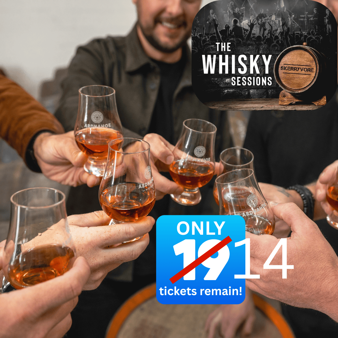 Sip Happens! Only 14 Tickets Left for The Whisky Tasting Sessions with Skerryvore